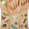 xo, Fetti Bug Temporary Tattoos - 48 Glitter Styles | Buggin' Out Insect Birthday Party Supplies, Bees, Spiders, Beetles, Butterflies, Arts and Crafts