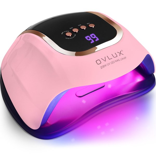 UV Light for Nails - 208W UV LED Nail Lamp with 66 Beads, Professional Nail Dryer for Quick Drying - lampara led para uñas Profesional