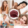 Silk Bonnet for Hair Care, Natural Silk Cap for Sleeping and Shower, Double-Lined, 6A-grade Mulberry Silk Turban Red Wine