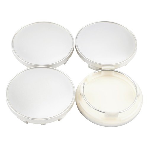 4 Pack Wheel Center Caps Silver 70.6mm (2.78in)/60.6mm (2.39in) for RM RS Wheel Rim 56.24.120, 126, 132, 119