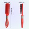 VOCOSTE 1 Pcs Hair Brush, Detangling Brush for Women and Men, Hair Brush for Straight, Curly, Long, Short, Dry Hair, Red, Plastic