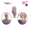 JUVABUN Claw Clip Wavy Ponytail Extension 12'- Light Blonde| Hair Extension Clips | Synthetic Ponytail Extension| Wavy Hair Extensions | Washable Realistic And Synthetic |human hair- Light Blonde