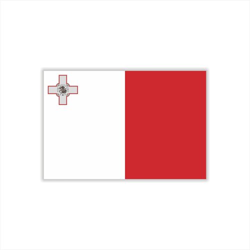 Womaha 30 Temporary Malta Flag Tattoos Fans Face Tattoo Stickers for Adults Kids Group Activity Props