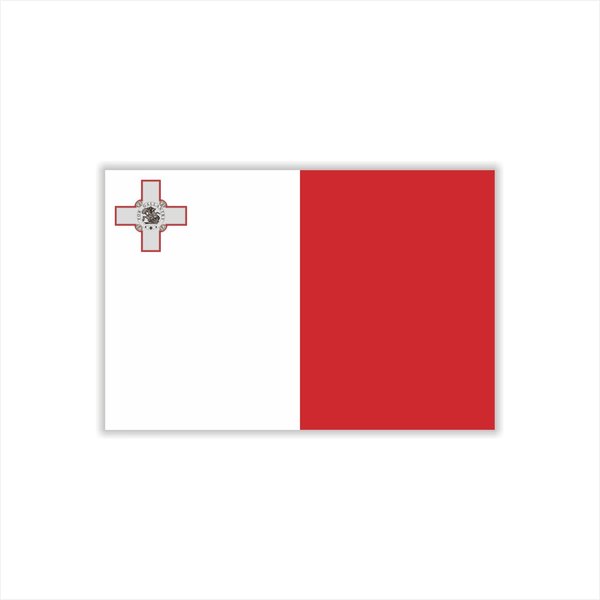 Womaha 30 Temporary Malta Flag Tattoos Fans Face Tattoo Stickers for Adults Kids Group Activity Props