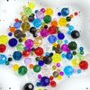 Tingoons 100 PCS 8mm Crystal Glass Beads Round Multiple Faceted Loose Spacer Glass Beads for DIY Handcrafte Bracelet Necklace Earring Jewelry Making(Multicolor)