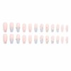 Rchovsam Blue French Press on Nails Medium Length Coffin Fake Nails with Nail Glue,Stick on Nails,Stars Moon with Diamond UñAs Postizas-24 Pcs Gel Nail Kit for Girls Womens