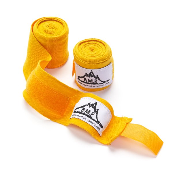 Black Mountain Products Professional Grade Boxing & MMA Hand Wrist Wraps, 140in, Orange