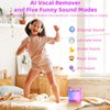 EAIHW Karaoke Machine for Kids Adults Portable Bluetooth 5.3 Speaker with 2 Wireless Microphones, Five LED Disco Lights Modes, Five Funny Sound Modes, for Girls Boys Family Home Party