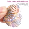 Lurrose 4 Pcs Seashell Hair Claw Clips Small Seashell Hair Clips Shell Jaw Clip Shell Claw Clip Mini Claw Clips Beach Hair Accessories Mermaid Costume Accessories
