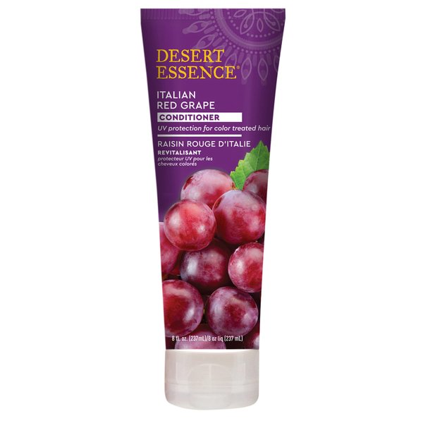 Desert Essence Italian Red Grape Conditioner Antioxidant-Rich Resveratrol, Organic Sea Kelp & Nettle Extracts Minerals & Vitamins - Vegan, Gluten-Free, Cruelty-Free - 8oz