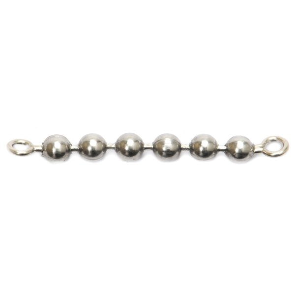 Brad's Killer Fishing Gear Chain Swivels-Pack of 15 (Black, 1/8-Inch 6 Bead) (BCS-615)