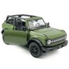 2-Door Convertible Bronco Badlands Model Car 1/36 Scale Diecast Toy Cars Metal Alloy Children’s Vehicles, Pull Back Doors Open, Black Rim, Mens Collection, Kids Toys for Boys Gifts, Cake Topper, green