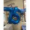 Metallic Blue Number 5 Balloon 40 Inch, 5 Balloon Number, 5th Birthday Decorations, Navy Blue Party Supplies for Boys Girls