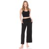 Leggings Depot Women's Fashion Pajama Lounge Pants with Pockets-PJ20-BLACK-L