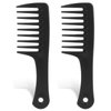 Wide Tooth Comb, 2 Pack Small Hair Combs for Women, Portable Travel Detangling Comb Anti-Satic Curl Comb No Tangle Hair Brush Shower Comb for Curly Hair, Long Hair, Wet Hair, Professional Hair Care
