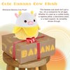 LXSLFY 11inch Cute Banana Cow Plush, Cow Stuffed Animals Kawaii Cow Pillow Gifts for Kids Girls Boys Birthday Christmas Home Decora (Banana Cow)