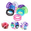 KITANDOVE 12-pack Silicone Scissor Finger Ring Inserts - Barber's Choice for Hair Shears Grips - Ideal for Dog Grooming Scissors - Hair Styling Tools - Comfortable & Soft Thumb Ring Grips -