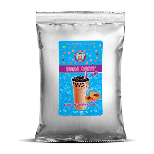 PAPAYA Boba/Bubble Tea Drink Mix Powder By Buddha Bubbles Boba (2.2 Pounds / 1 Kg)