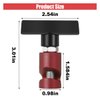 Car Lift Support Clamp, Hood Strut Clamp Spark Plug Caliper with Brass Core Protection 2-in-1 Tool, Car Hood Prop Rod Hood Stay Holder, Universal Auto Accessories for Car (Red)