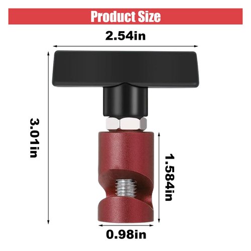 Car Lift Support Clamp, Hood Strut Clamp Spark Plug Caliper with Brass Core Protection 2-in-1 Tool, Car Hood Prop Rod Hood Stay Holder, Universal Auto Accessories for Car (Red)