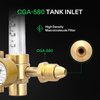 VIVOSUN Argon/CO2 Regulator, Mig Tig Flow Meter Gas Regulator, Emitter System with 50 PSI Fixed, Max. 4000PSI, CGA580 Inlet Pressure, Precise Brass Gas Regulator Gauge Welding Weld