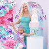 SKJIAYEE Mermaid Birthday Decorations Kit - Contain 20 Mermaid Latex Balloons, Mermaid Crown, Mermaid Banner, Mermaid Cake Topper, Mermaid Sash, Great for Girls Mermaid Theme Birthday Party Supplies