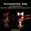 BrickBling LED Lighting Kit Compatible with Lego Sonic The H' Edgehog: Shadow The H' Edgehog (NO Model), Lights Compatible with Lego 77000 Play Set (RC Version Light)
