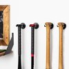 Wallniture Sporta Baseball Holder, Display Stand for Baseball Bat, Ball Storage for Wall, Baseball Bat Holder Set of 4 Black