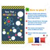 Science Toss Games Banner Backdrop Chemistry Toss that Molecule Theme Decor Decorations for School Science Laboratory Lab Science Classroom Boy Girl Kid Birthday Party Supplies Favors Background
