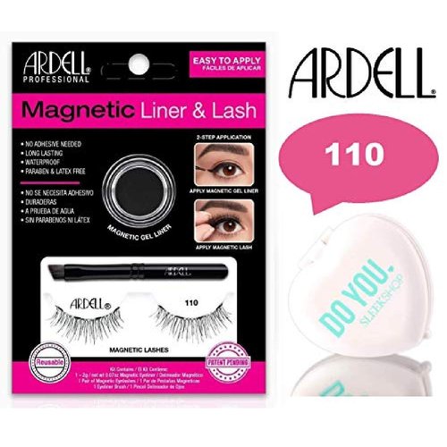Ardell Professional Magnetic Lashes (with Sleek Compact Mirror) (Lash & Liner Set - 110)