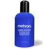 Mehron Makeup Liquid Makeup | Face Paint and Body Paint 4.5 oz (133 ml) (GLOW BLUE)