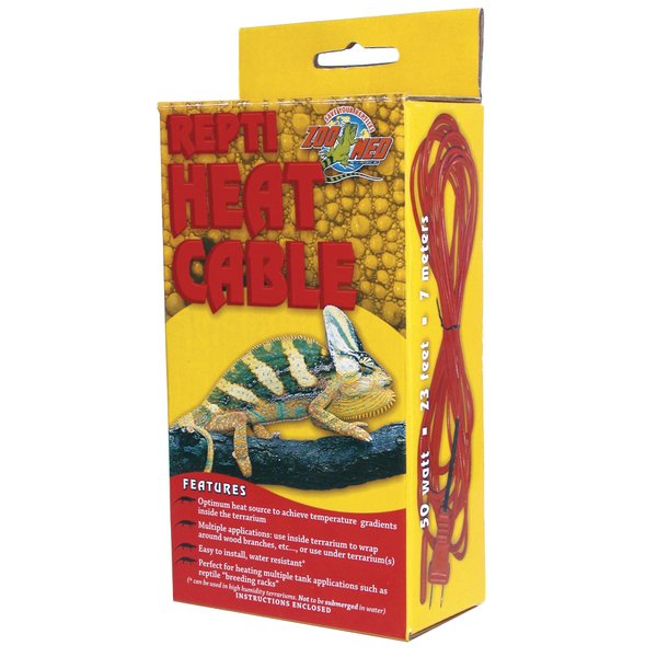 Zoo Med Reptile Heat Cable 50 Watts, 23 feet