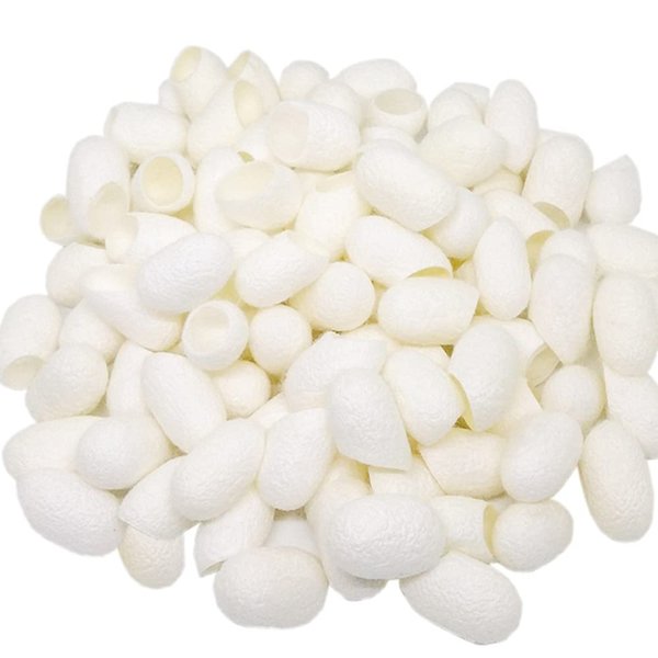 TTSAM 100pcs Fresh Natural Silk Ball Cocoons Facial Cleanser Balls Healthy Skin Care Scrub Face Massage