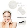 Ondder White Khaki Makeup Headband Spa Headband for Washing Face Sponge Face Wash Headband Skin Care Headbands Hair Band Puffy Skincare Headband for Women Facial Make Up Hair Headband Head Bands