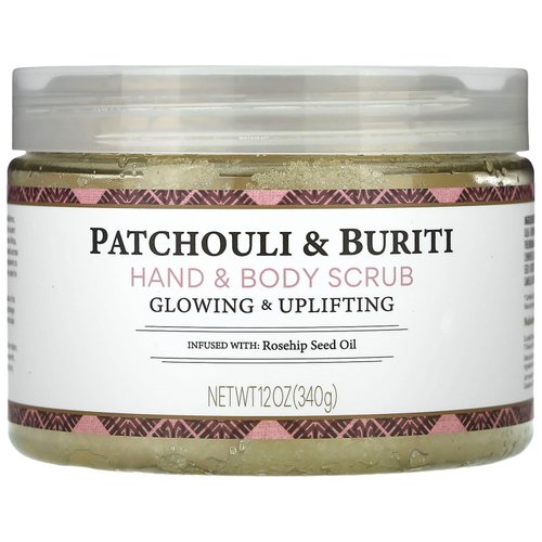 Nubian Heritage Patchouli & Buriti Hand & Body Scrub, 12 Ounce