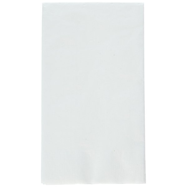 Amscan Disposable Party Guest Towels (16 Pack), White, 8 x 4.5"