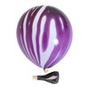 Purple Tie Dye Balloons 30PCS 12 Inch Agate Marble Latex Swirl Balloons For Tie Dye Birthday Party Supplies,Candyland,Bachelorette,Fun Hippie Party Decorations