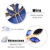 Barode Bride Wedding Hair Pins Blue Crystal Bridal Headpieces Hair Accessories for Women and Girls Pack of 2 (Blue)