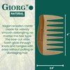 Giorgio GIONAT8 Small Natural Wooden Comb Hair Detangler Wide Tooth Comb for Curly Hair, Bamboo and Beechwood Hair Combs for Thick Hair - Organic Wooden Hair Comb Perfect for Use with Long Thick Hair
