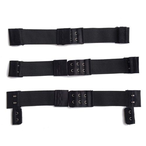 Young Hair Wig Accessories Adjustable Elastic Band for Wigs Making Wig DIY (Black Color, 3 Sets)