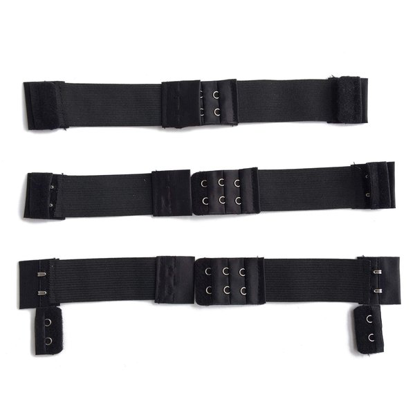 Young Hair Wig Accessories Adjustable Elastic Band for Wigs Making Wig DIY (Black Color, 3 Sets)