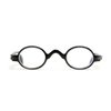 Calabria R314/R501S Vintage Retro Metal Reading Glasses +1.25 Black for Men & Women Designer Professor Round One Power Readers