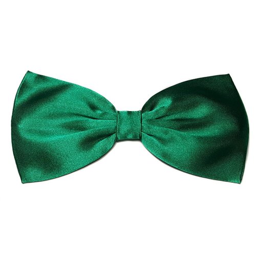 Satin Solid Color Hair Bow Collection (Emerald Green, Alligator Clip)
