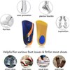 Arch Support, RooRuns 3/4 Orthotic Shoe Inserts for Over-Pronation, Plantar Fasciitis, Heel Pain Relief, High Arch Support Insoles for Men and Women for Running Walking