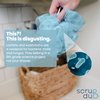 Scrub-dub™ - Premium Antimicrobial Scalp and Body Scrubber | Face Exfoliator and Scalp Scrubber for Dandruff | Loofah and Exfoliating Washcloth Replacement | Made in The USA | Glacier Blue