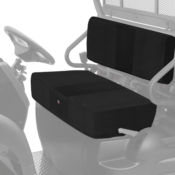 KEMIMOTO UTV Bench Seat Cover Compatible with Kawasaki Mule 600 610 2005-2016 Mule SX 2017-2023 Black UTV Seat Cover Accessories