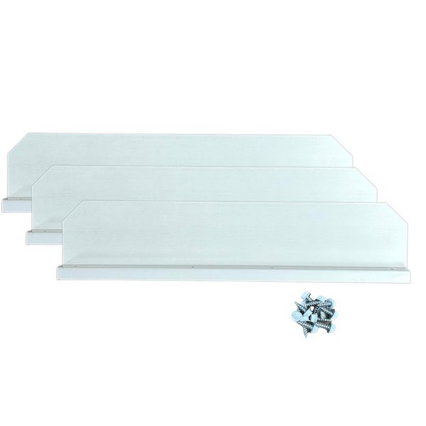 Gutter Valley Splash Guard - Straight (Low Gloss White (3 CT))