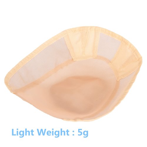 Askuang Toupee Cap Mono Top Lace Bases with Thin Skin Breathable Wig Cap for Making Wigs Skin Color DIY Base Foundation for Hair Topper Crown Extension 8.2 Inch