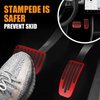 ZBGUN 2 PCS Automotive Accelerator Brake Pedal Combination, Alloy Rubber Strip Anti-Skid Sports Style Pedal, Modified Decorative Accessories, Compatible with 2019-2024 Tesla Model 3 Model Y (Red)