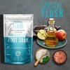 Crystal Flush Foot Soak with Apple Cider Vinegar, Tea Tree Oil and Pink Himalayan Salt – Cleans and Deodorizes – Fight Fungus and Bacteria on Skin surface - 16 oz.